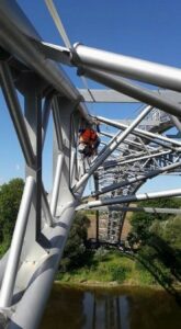 Výškové práce oprava mostních přemostění